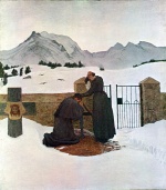 Giovanni Segantini - paintings - Der Schmerz der Trauer