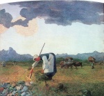 Giovanni Segantini - Bilder Gemälde - Die Heuernte