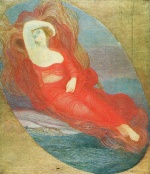 Giovanni Segantini - Bilder Gemälde - Göttin der Liebe