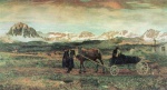 Giovanni Segantini - Peintures - Retour au village natal