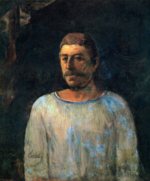 Paul Gauguin  - Bilder Gemälde - Selbstbildnis pres du Golgotha
