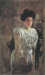 Walentin Alexandrowitsch Serow - Peintures - Portrait de Margarita Morozova