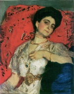 Walentin Alexandrowitsch Serow - Peintures - Portrait de Maria Nikolaïevna Akimova