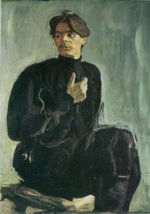 Walentin Alexandrowitsch Serow - Peintures - Portrait de Maxime Gorki