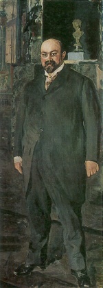 Walentin Alexandrowitsch Serow - Peintures - Portrait de Mikhail Abramovich Morozov