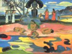 Paul Gauguin  - Peintures - Dimanche (Mahana no atua )