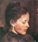 Walentin Alexandrowitsch Serow - Peintures - Portrait d'Olga Serova