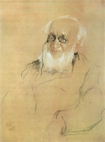 Walentin Alexandrowitsch Serow - Peintures - Portrait de Piotr Semionov-Tian-Chanski