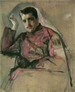 Walentin Alexandrowitsch Serow - Peintures - Portrait de Sergueï Pavlovitch Diaghilev