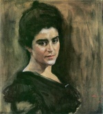 Walentin Alexandrowitsch Serow - Peintures - Portrait de Sofia Mikhaïlovna Lukomskaïa