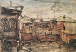 Walentin Alexandrowitsch Serow  - paintings - Hinterhöfe