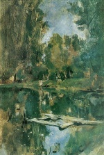 Walentin Alexandrowitsch Serow  - paintings - Kleiner Teich