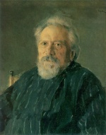Walentin Alexandrowitsch Serow  - Peintures - L´écrivain Nikolaï Leskov