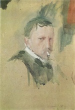 Walentin Alexandrowitsch Serow  - Peintures - Autoportrait