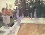 Walentin Alexandrowitsch Serow  - paintings - Terasse mit Balustrade
