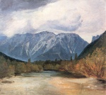 Adalbert Stifter - Peintures - La chaîne de montagnes du Rax