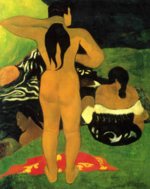Paul Gauguin  - Peintures - Tahitiennes à la plage