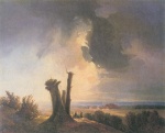 Adalbert Stifter - paintings - Westungarische Landschaft