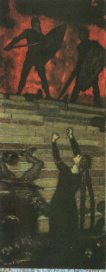 Franz von Stuck - Bilder Gemälde - Der Nibelungen Not