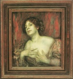 Franz von Stuck - Peintures - Mme Mary Stuck