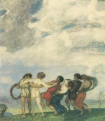 Franz von Stuck - Bilder Gemälde - Frühlingsreigen