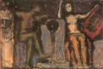 Franz von Stuck  - Bilder Gemälde - Paar am Brunnen