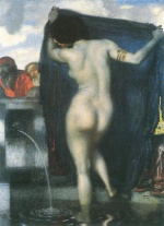 Franz von Stuck  - Peintures - Suzanne au bain