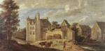 David Teniers - Peintures - Vue de Dry Toren, le domaine campagnard de Teniers 