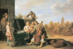 David Teniers - Peintures - Le peintre et sa famille