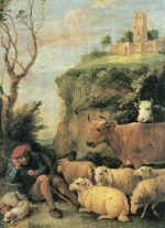 David Teniers - Peintures - Le berger rêvant
