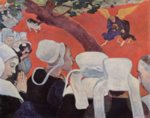 Paul Gauguin  - Peintures - Vision après le sermon