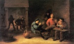 David Teniers - Peintures - Les fumeurs
