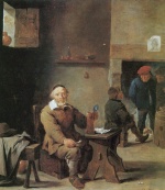 David Teniers - paintings - Dorfkneipe