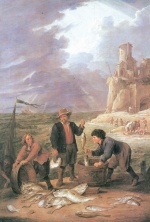 David Teniers  - Peintures - Retour de la pêche