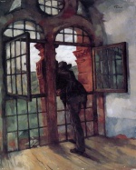 Heinrich Wilhelm Trübner - Peintures - Fenêtre du château de Heidelberg