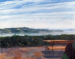 Heinrich Wilhelm Trübner  - Peintures - Terrasse sur le lac Starnberg