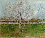 Vincent Willem van Gogh - paintings - Bluehender Obstgarten