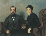 Felix Valletton - Peintures - Portrait des parents de l'artiste
