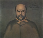 Felix Valletton - Peintures - Portrait décoratif de Verlaine