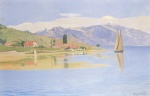 Felix Valletton - paintings - Der Hafen von Pully