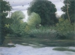 Felix Valletton - Peintures - L'Eure à Pacy-sur-Eure
