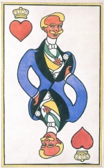 Felix Valletton  - Peintures - Ebauches pour un jeu de cartes en douze parties V
