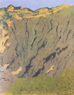 Felix Valletton  - paintings - Felswand bei Bex