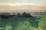 Felix Valletton  - paintings - Landschaft bei Romanel