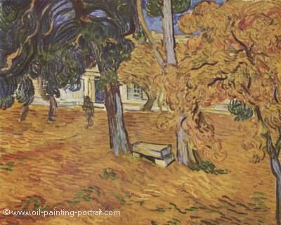 Der Park des Spitals St Paul in Saint Remy