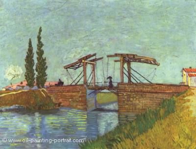 The Langlois Bridge at Arles with Women Washing