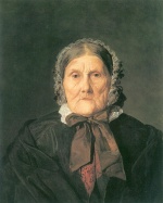 Ferdinand Georg Waldmueller - Peintures - Portrait de Mme Josefa Ernst, mère de la l’architecte de cathédrales Leopold Ernst