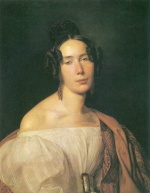 Ferdinand Georg Waldmueller - Peintures - Portrait de Mme Magdalena Werninger, née Holzinger