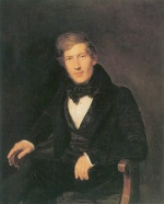 Ferdinand Georg Waldmueller - Peintures - Portrait du brasseur Anton Mayer