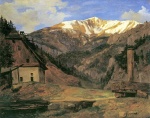 Ferdinand Georg Waldmueller - Peintures - Vue de la vallée de Höllenthal sur le mont Schneeberg